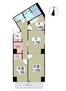 ファージェ立石【4階】の間取り