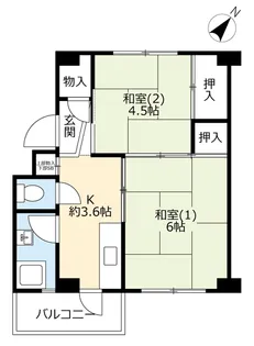 UR助松【4階】の間取り