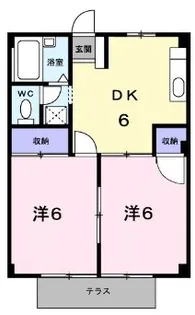 シティハイツ高橋【1階】の間取り