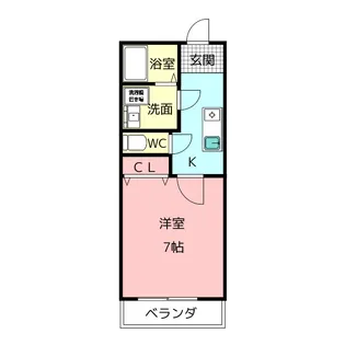 市木ハイツ【1階】の間取り