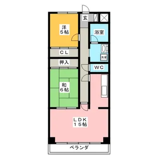 シャルマン平和【10階】の間取り