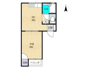 コーポスズランA【2階】の間取り