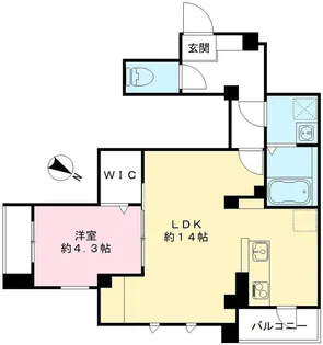 パークビュー世田谷桜丘【2階】の間取り