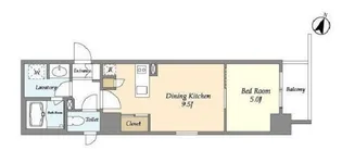 リエトコート元赤坂【6階】の間取り