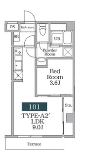 Hi・villa新検見川駅前【1階】の間取り
