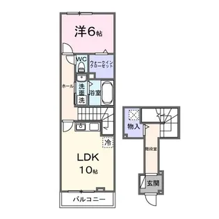 カメリア双葉【2階】の間取り