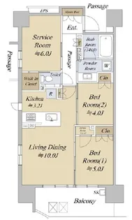 シティハウス巣鴨【14階】の間取り