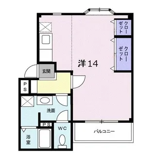 レジダンスカメリア【1階】の間取り