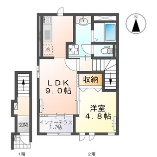 ヴィラ・イニシエイト【2階】の間取り