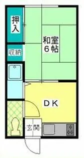グリーン田中【1階】の間取り