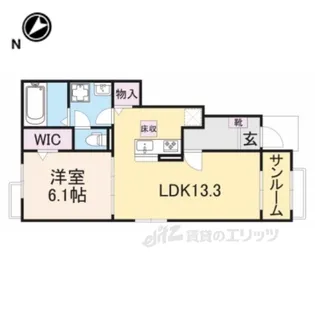トロント・ハウス【1階】の間取り