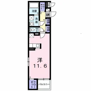 シオン大元【1階】の間取り