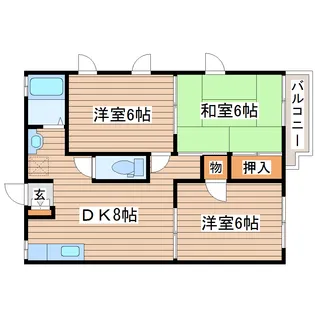 サンメゾン【1階】の間取り