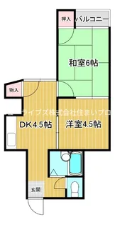 ベルデハイツ大池【3階】の間取り