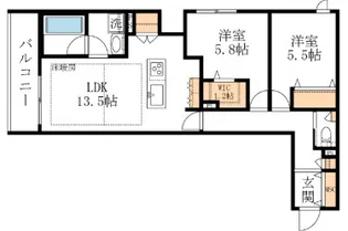 LA MAISON 千年【2階】の間取り