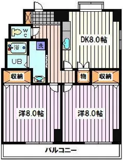 ラディラ川口【7階】の間取り