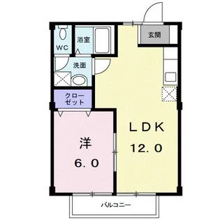 グランシャリオB【1階】の間取り