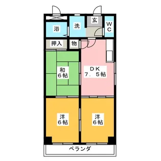 ロイヤルグレース【1階】の間取り