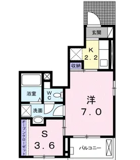 モントシャインIII【1階】の間取り