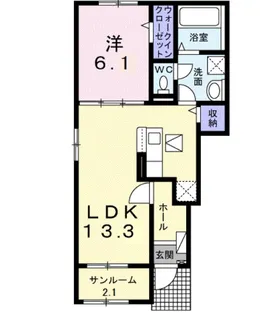 エーデルガーデンIII【1階】の間取り