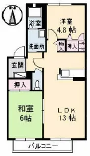 ソレイユさえき【2階】の間取り