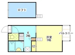 シャンテ川口【2階】の間取り