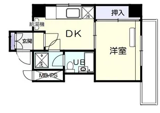 初穂マンション蒲田【7階】の間取り