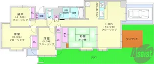 チサンマンション富沢駅前3【1階】の間取り