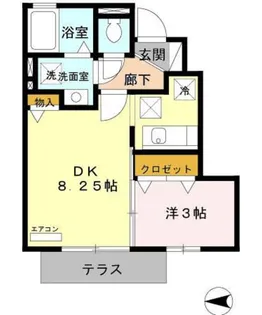 T′s west【1階】の間取り
