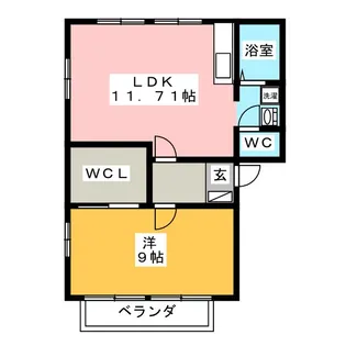 グリーンステージ A棟【2階】の間取り