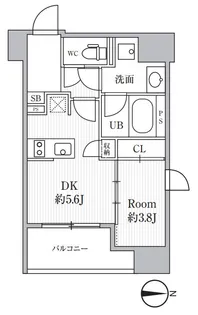 CAVANA+ SHINTOMICHO【3階】の間取り