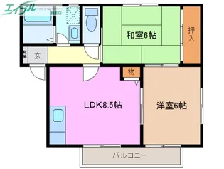 トムハイツ【2階】の間取り