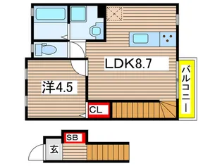 モンフレールA棟【2階】の間取り
