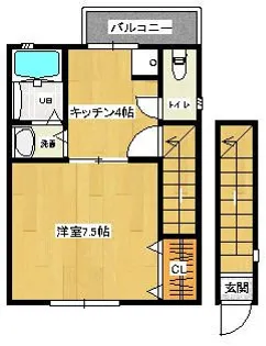 Eight Two-エイトトゥー-【2階】の間取り