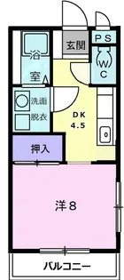 ヴィラ・市川【1階】の間取り