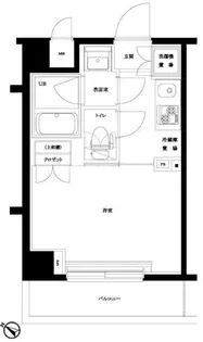 ルーブル新川崎【4階】の間取り