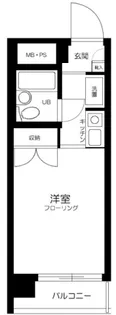 スカイコート戸越銀座【6階】の間取り