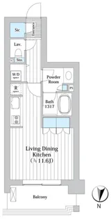 アビティグランデ砧B棟【3階】の間取り