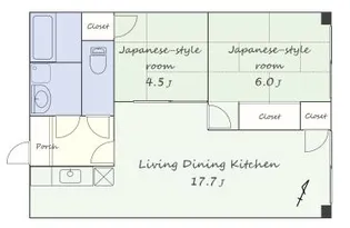 ブエナビスタ姫路【4階】の間取り