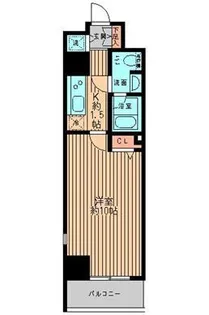 レガーロ御茶ノ水I【9階】の間取り