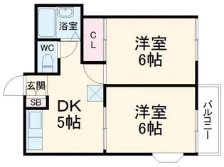 グランデュール永井【1階】の間取り