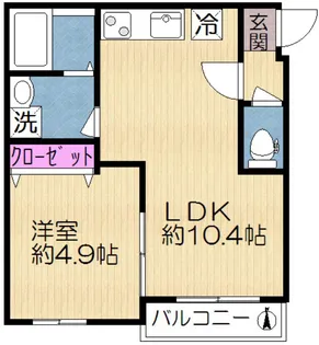 セレニティコート【1階】の間取り