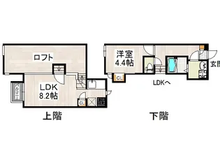 CB次郎丸グラン【1階】の間取り