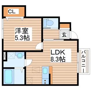 WIN SAKAE【1階】の間取り