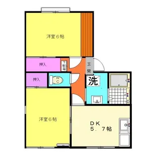 アネックス菊川【2階】の間取り