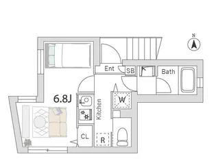Room’s三軒茶屋【2階】の間取り