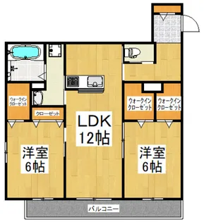 メルベーユ豊岡【1階】の間取り