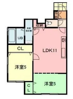サファイア伊伝居【1階】の間取り