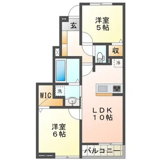 グリーシナ【1階】の間取り