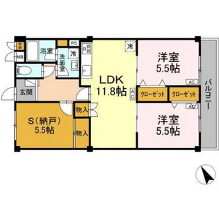 コンフォート緑井【2階】の間取り